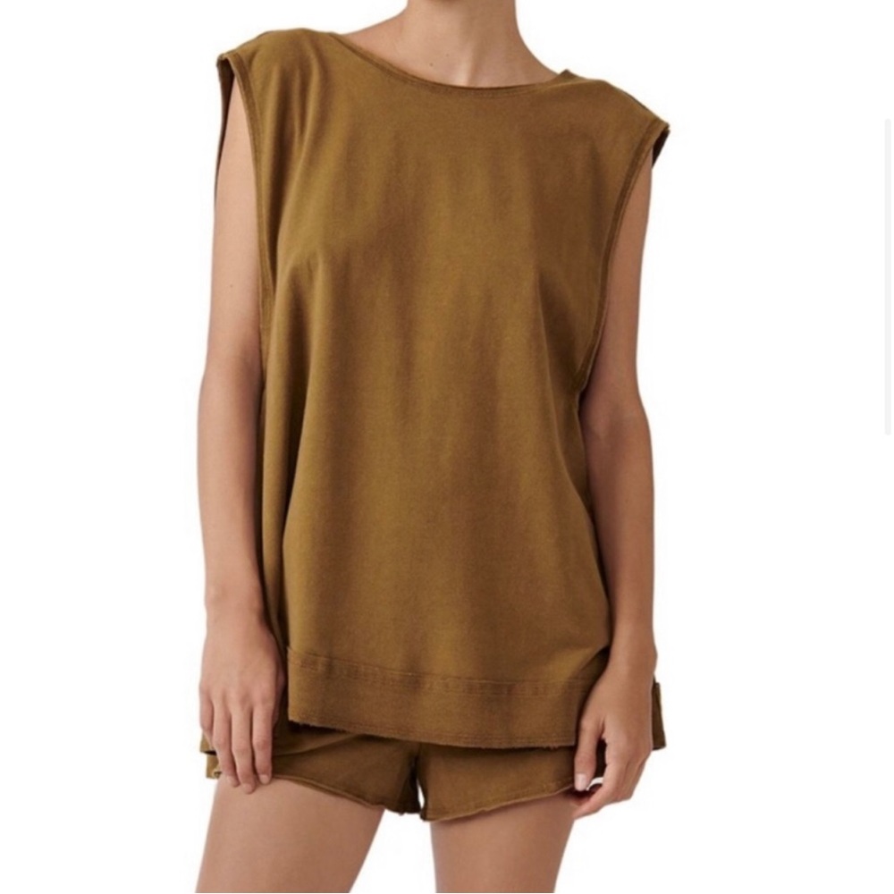 Free People Hot Shot Open Back Set Size Small “Tobacco” NWOT - Picture 2 of 14